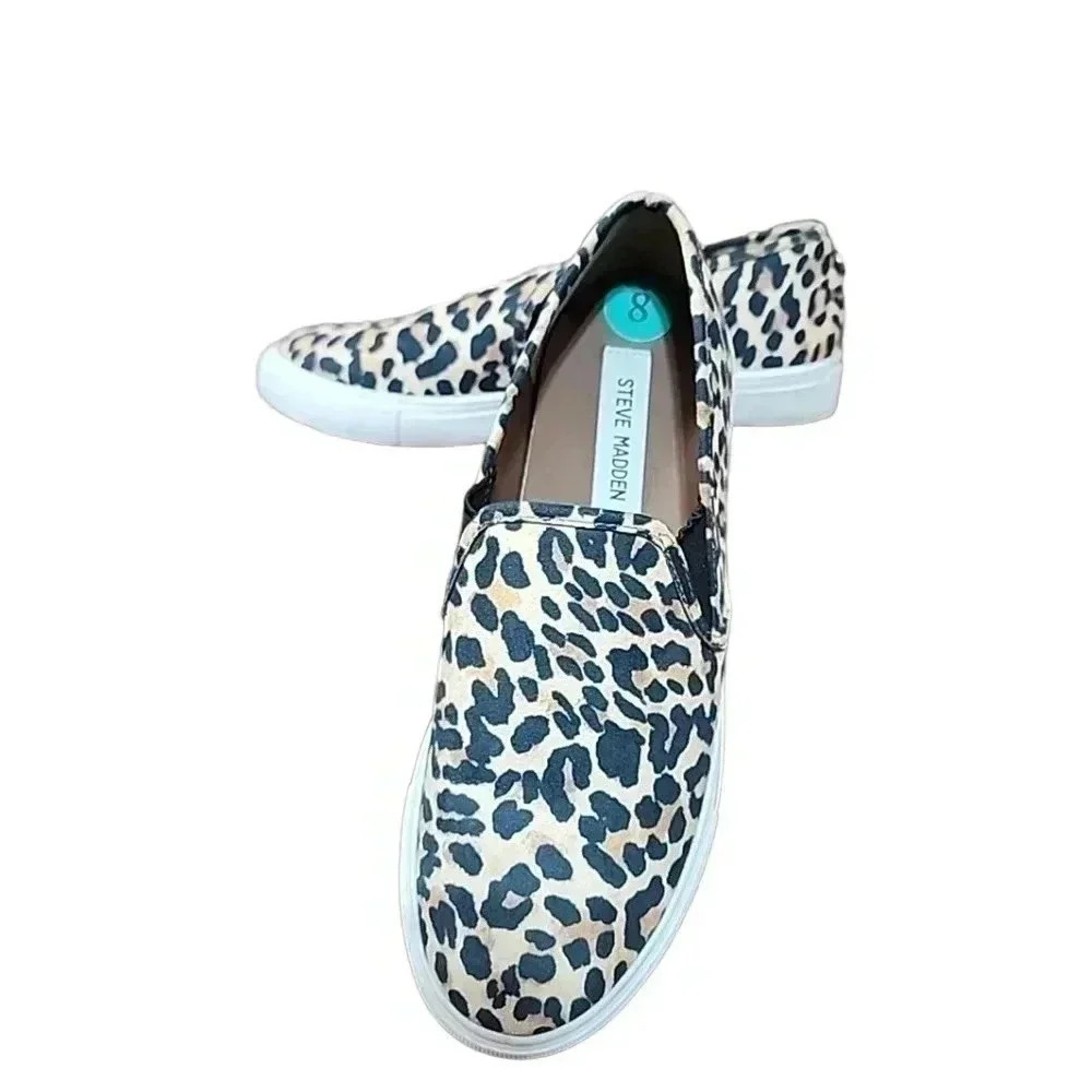 Steve Madden Cheetah Print Slip on sneakers. Size 8 - Picture 6 of 12